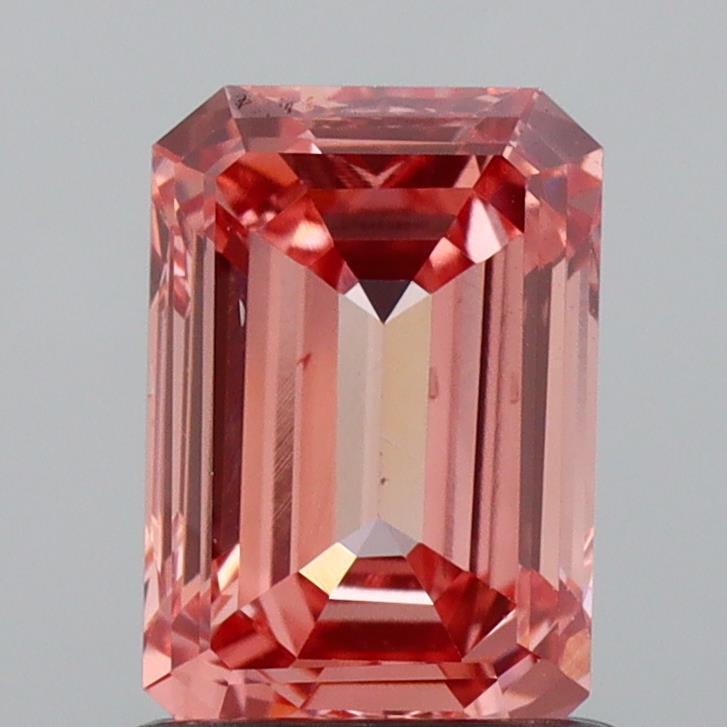 1.08 Ct. Fancy Vivid  Pink Emerald Lab Grown Diamond