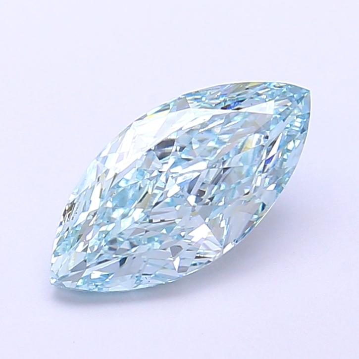 1.57 Ct. Fancy Intense  Blue Marquise Lab Grown Diamond