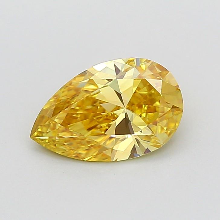1.33 Ct. Fancy Intense Yellow Pear Lab Grown Diamond