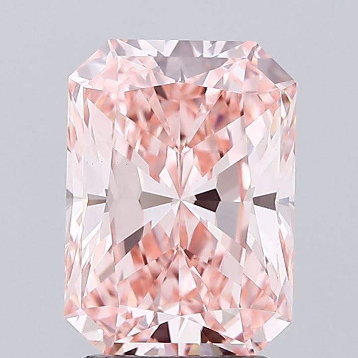 2.52 Ct. Fancy Vivid Pink Radiant Lab Grown Diamond