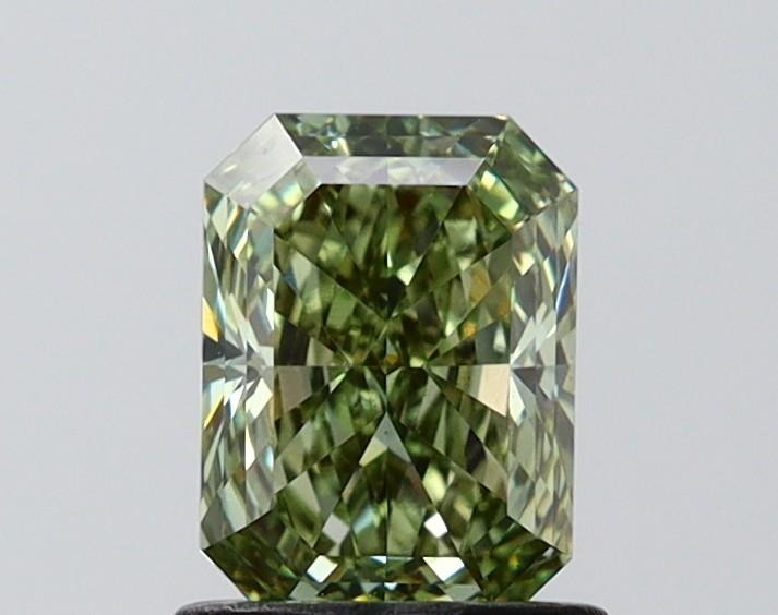 1.04 Ct. Fancy Vivid Green Radiant Lab Grown Diamond