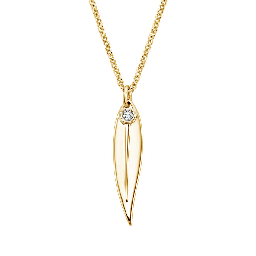  Eucalyptus Diamond Necklace 