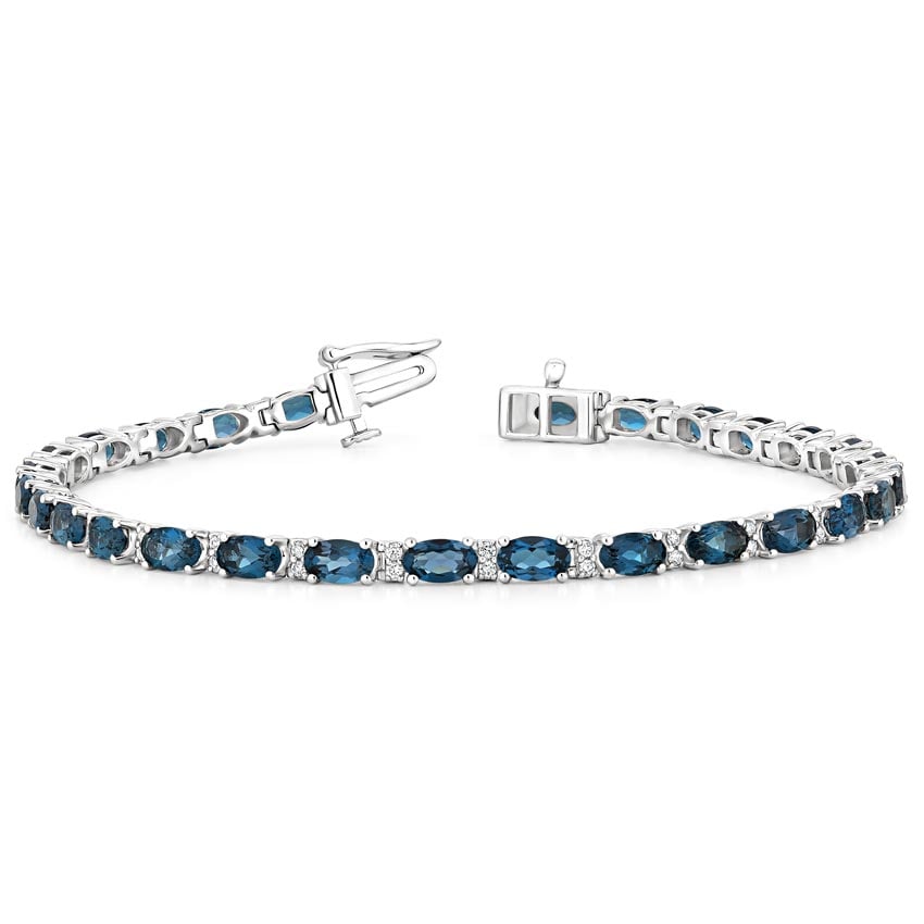 diamond and topaz bracelet