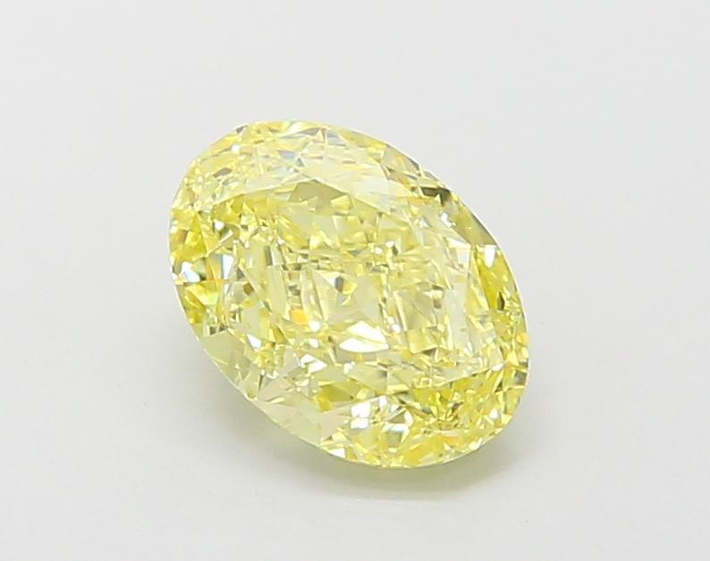 1.63 Ct. Fancy Intense Yellow Oval Lab Grown Diamond