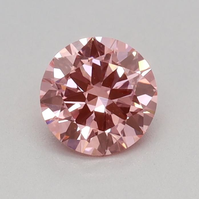 0.31 Ct. Fancy Vivid Pink Round Lab Grown Diamond