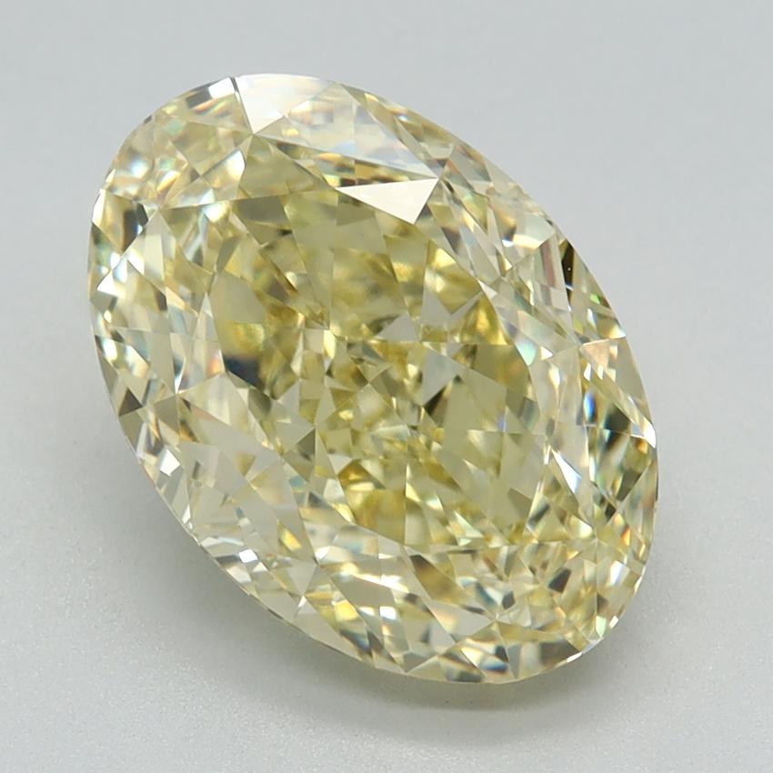 3.15 Ct. Fancy Vivid Yellow Oval Lab Grown Diamond
