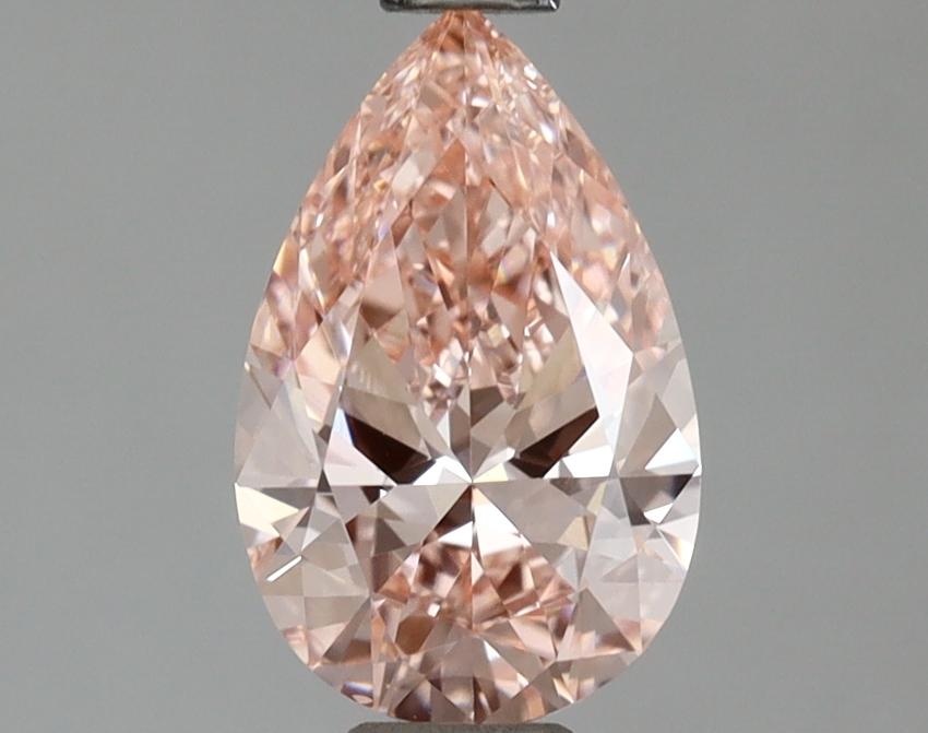 0.99 Ct. Fancy Vivid Pink Pear Lab Grown Diamond