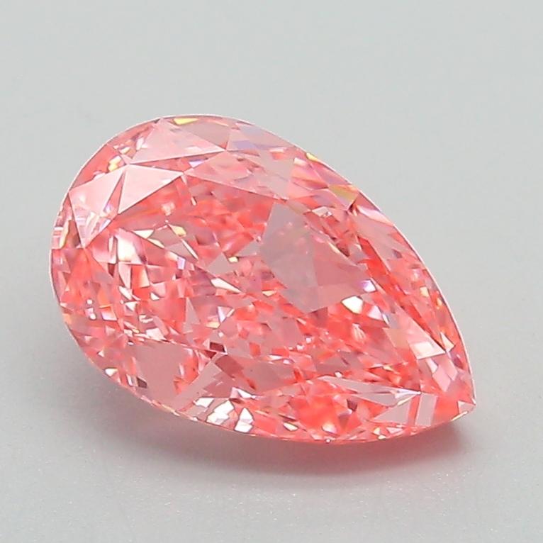 1.63 Ct. Fancy Vivid Pink Pear Lab Grown Diamond