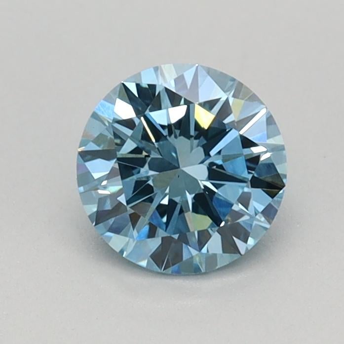 0.48 Ct. Fancy Vivid Blue Round Lab Grown Diamond