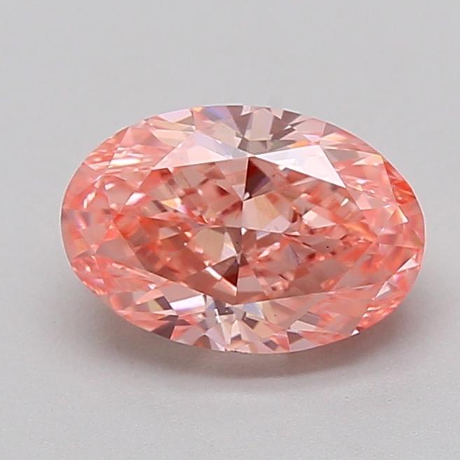 1.14 Ct. Fancy Vivid  Pink Oval Lab Grown Diamond
