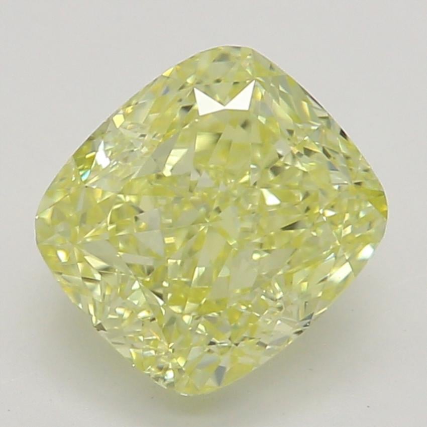 1.12 Ct. Fancy Intense Yellow Cushion Diamond