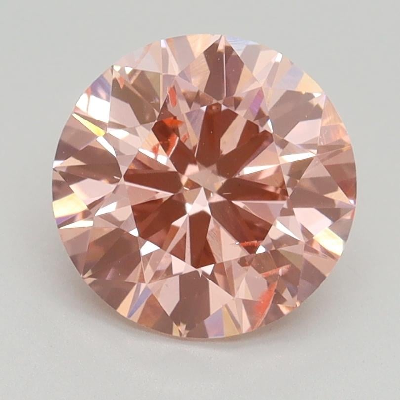 2.00 Ct. Fancy Intense Pink Round Lab Grown Diamond