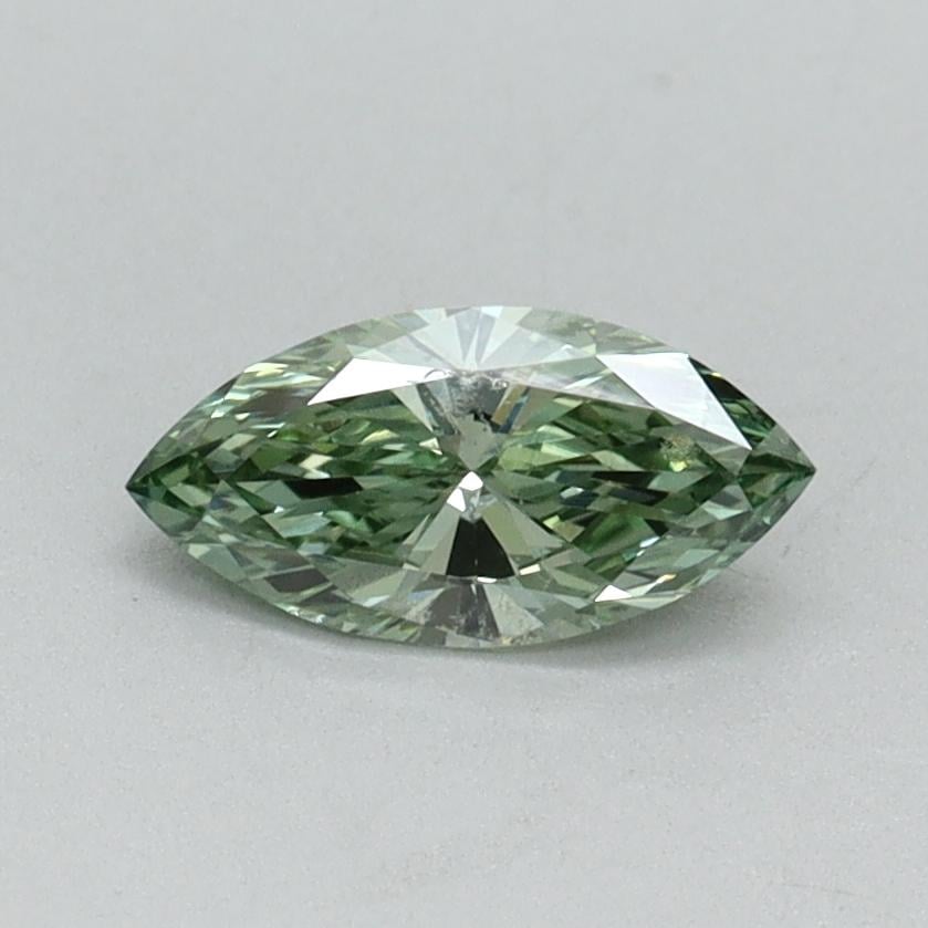 0.36 Ct. Fancy Vivid Green Marquise Lab Grown Diamond