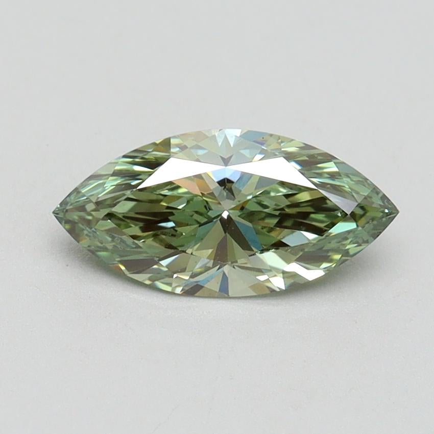 1.00 Ct. Fancy Vivid Green Marquise Lab Grown Diamond