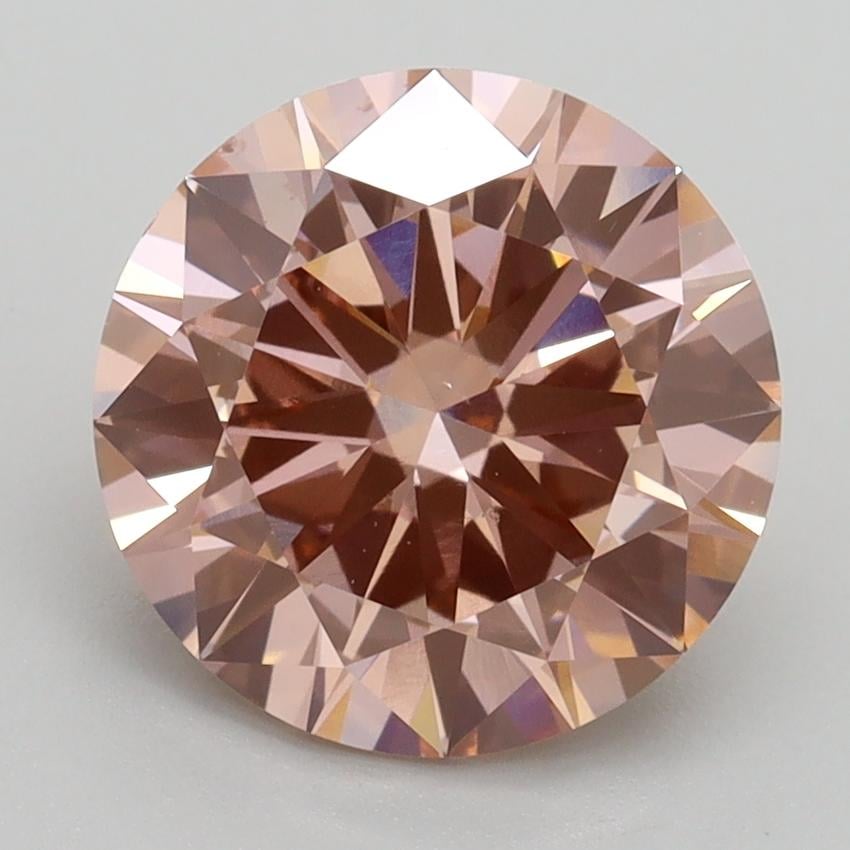 3.00 Ct. Fancy Intense Pink Round Lab Grown Diamond