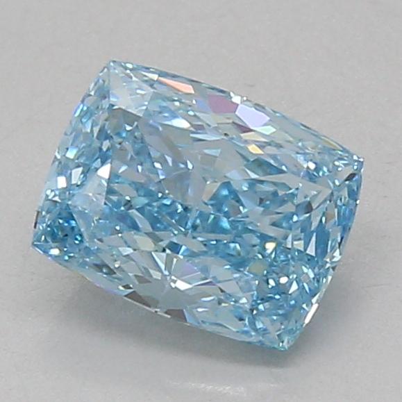 1.57 Ct. Fancy Vivid Blue Cushion Lab Grown Diamond
