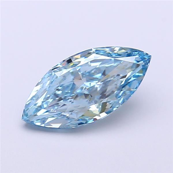 1.14 Ct. Fancy Vivid  Blue Marquise Lab Grown Diamond
