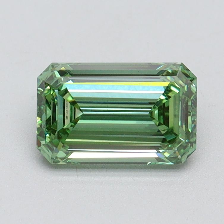 1.00 Ct. Fancy Vivid Green Emerald Lab Grown Diamond