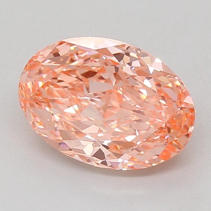 2.54 Ct. Fancy Vivid Pink Oval Lab Grown Diamond