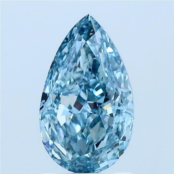 1.60 Ct. Fancy Vivid Blue Pear Lab Grown Diamond