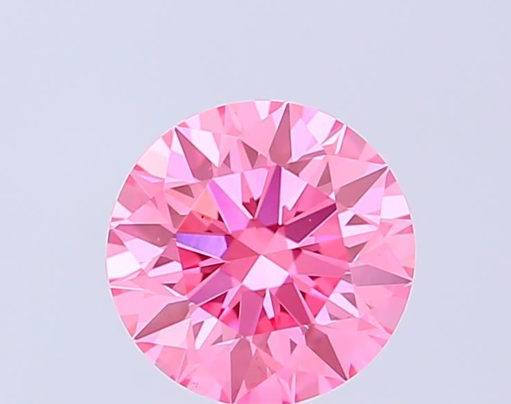 1.04 Ct. Fancy Vivid Pink Round Lab Grown Diamond