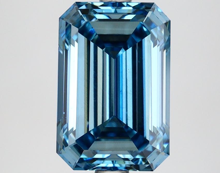 3.56 Ct. Fancy Vivid Blue Emerald Lab Grown Diamond