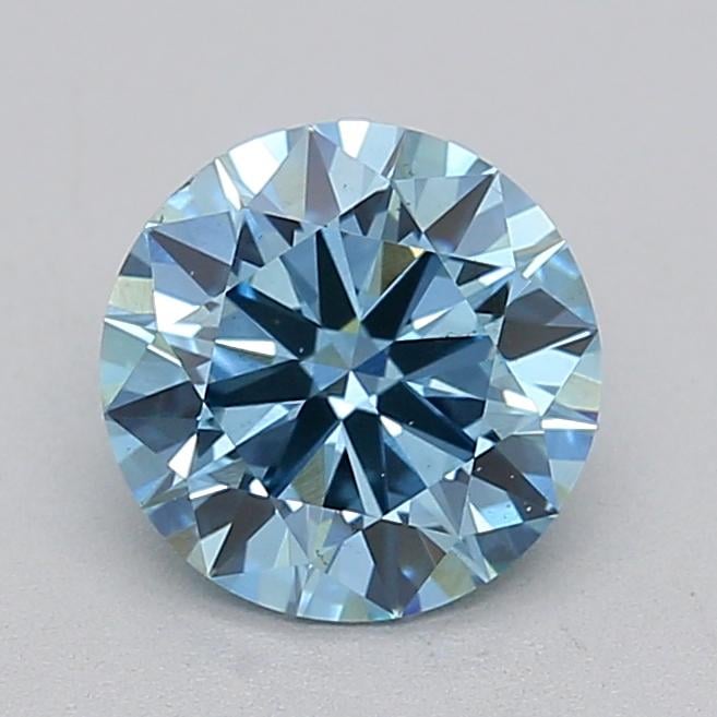 1.20 Ct. Fancy Vivid Blue Round Lab Grown Diamond