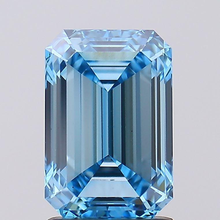 2.04 Ct. Fancy Vivid Blue Emerald Lab Grown Diamond
