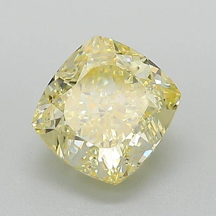 1.69 Ct. Fancy Intense Yellow Cushion Lab Grown Diamond