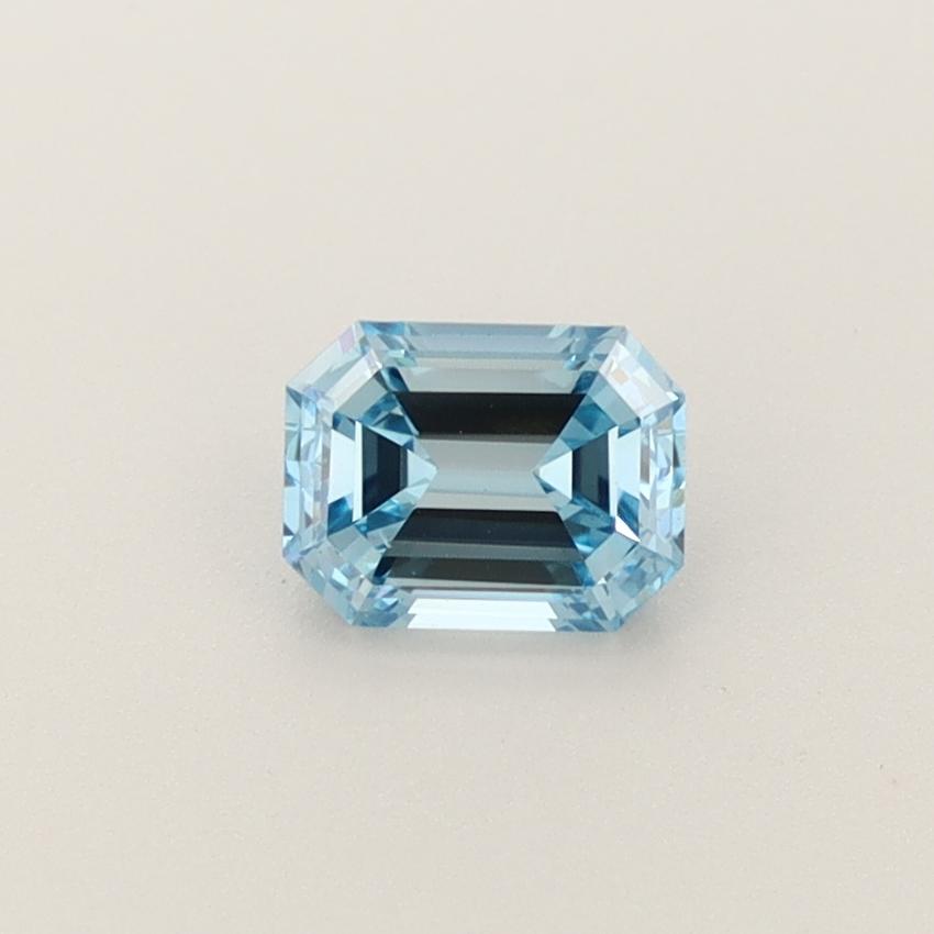 0.84 Ct. Fancy Intense  Blue Emerald Lab Grown Diamond
