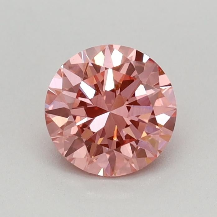 0.49 Ct. Fancy Vivid Pink Round Lab Grown Diamond