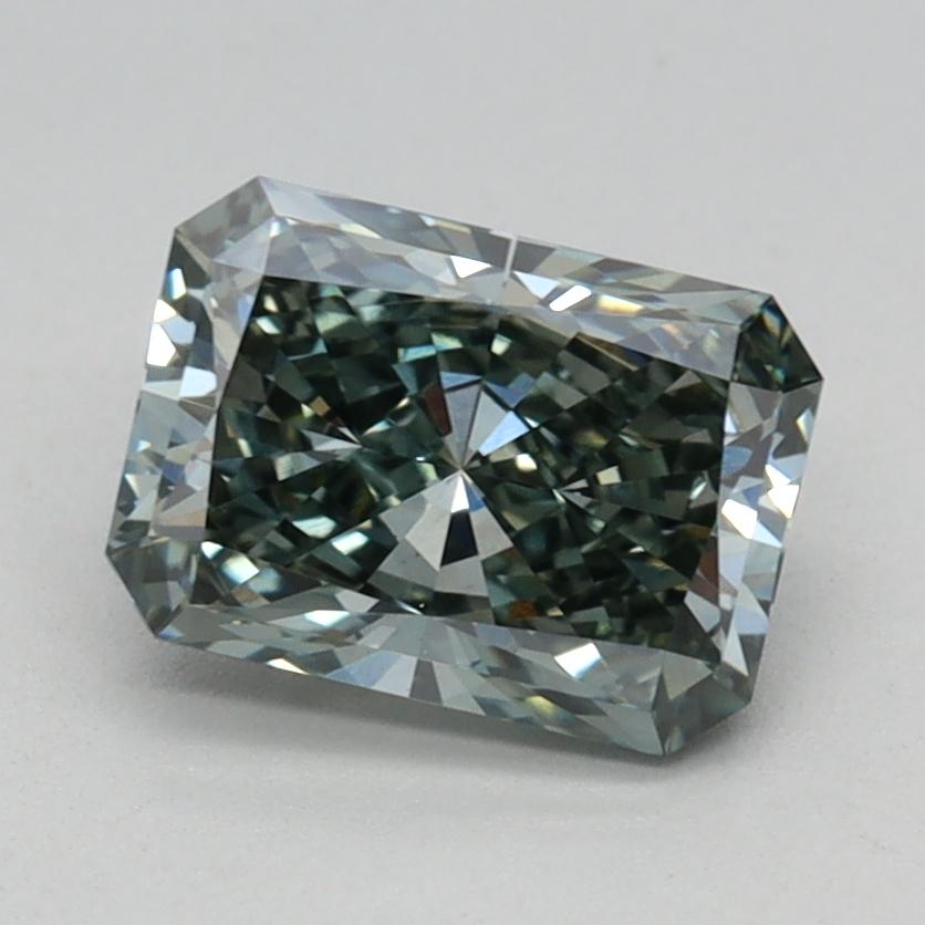 1.10 Ct. Fancy Green Radiant Lab Grown Diamond
