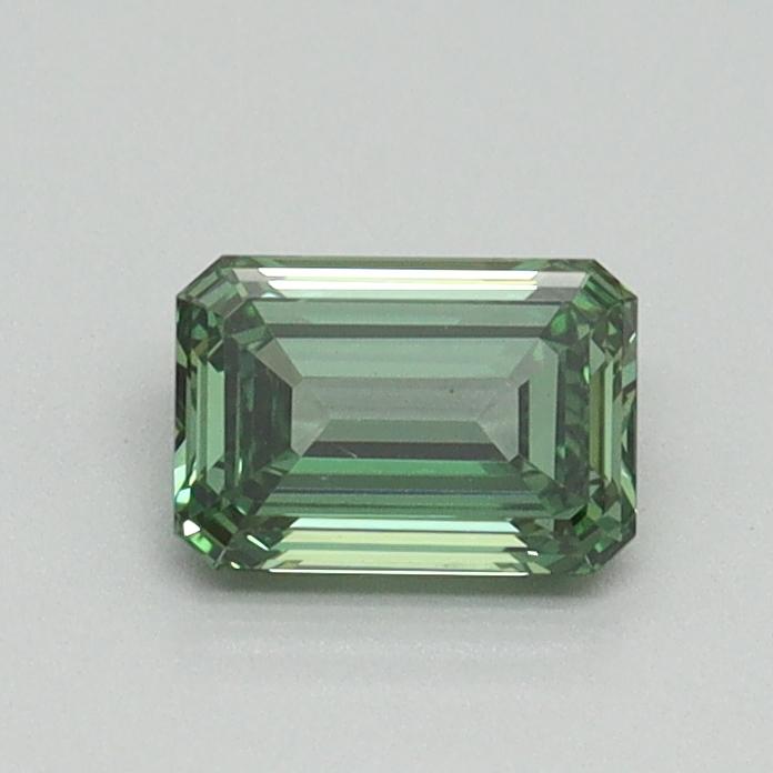 0.53 Ct. Fancy Vivid Green Emerald Lab Grown Diamond
