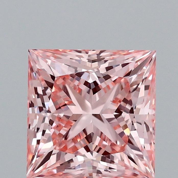 2.05 Ct. Fancy Vivid Pink Princess Lab Grown Diamond