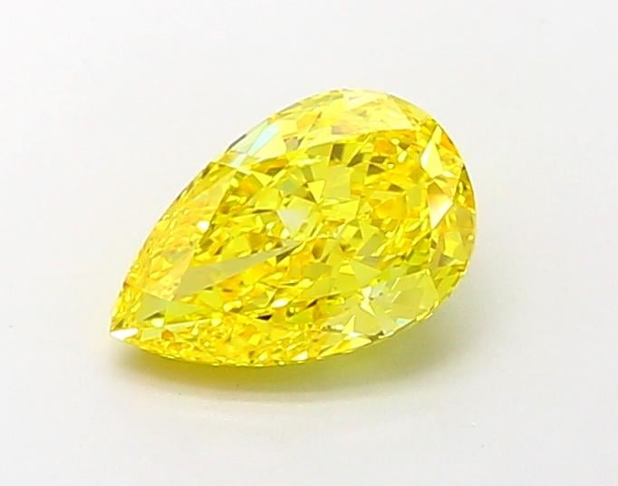2.0 Ct. Fancy Vivid Yellow Pear Lab Grown Diamond