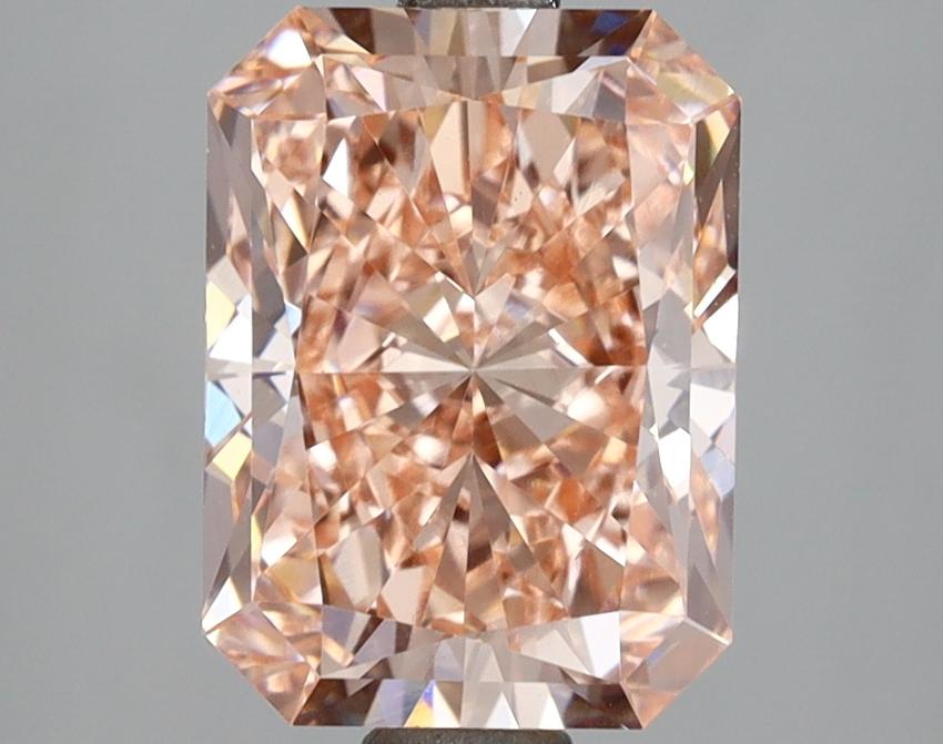 3.01 Ct. Fancy Vivid Pink Radiant Lab Grown Diamond