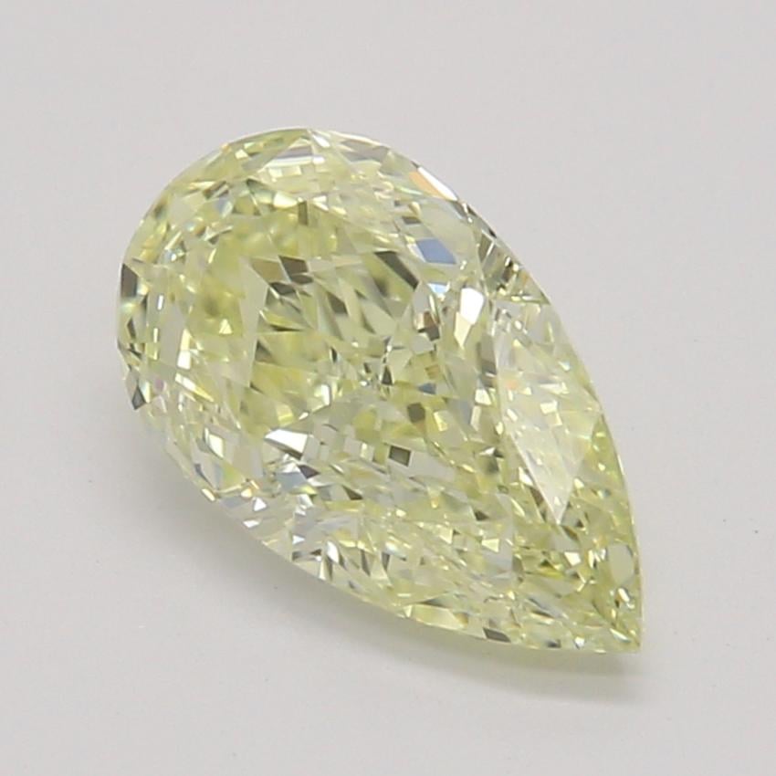 0.57 Ct. Fancy Light Yellow Pear Diamond