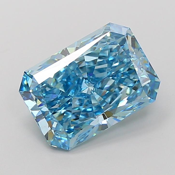 4.30 Ct. Fancy Vivid Blue Radiant Lab Grown Diamond