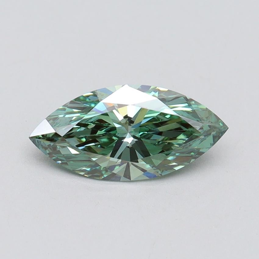 1.01 Ct. Fancy Vivid Green Marquise Lab Grown Diamond