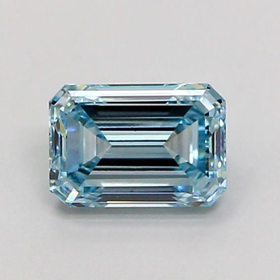 1.02 Ct. Fancy Intense Blue Emerald Lab Grown Diamond