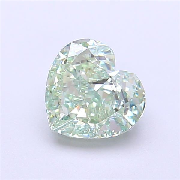 1.26 Ct. Fancy Vivid Green Heart Lab Grown Diamond