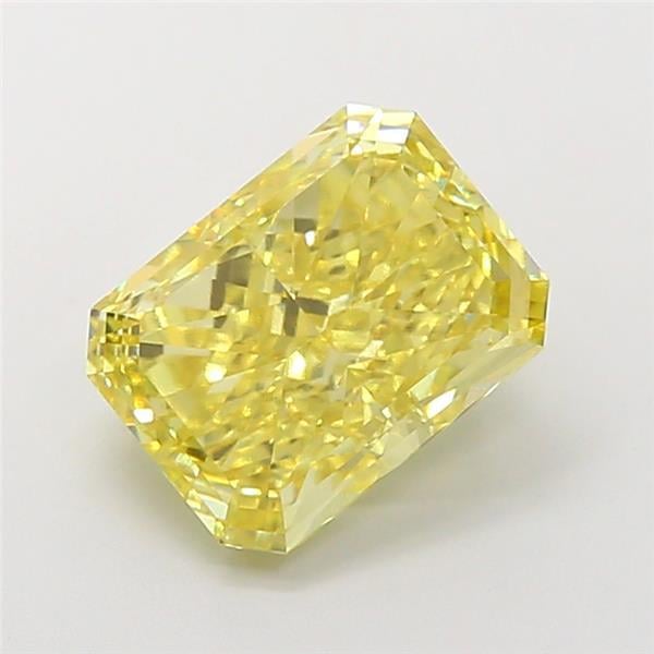 4.54 Ct. Fancy Intense  Yellow Radiant Lab Grown Diamond