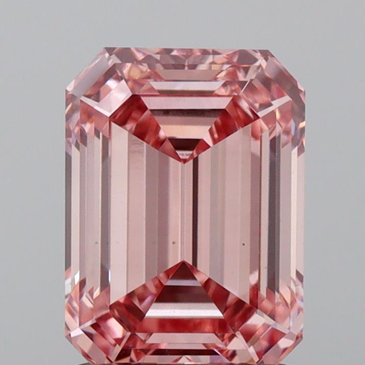 1.57 Ct. Fancy Vivid  Pink Emerald Lab Grown Diamond
