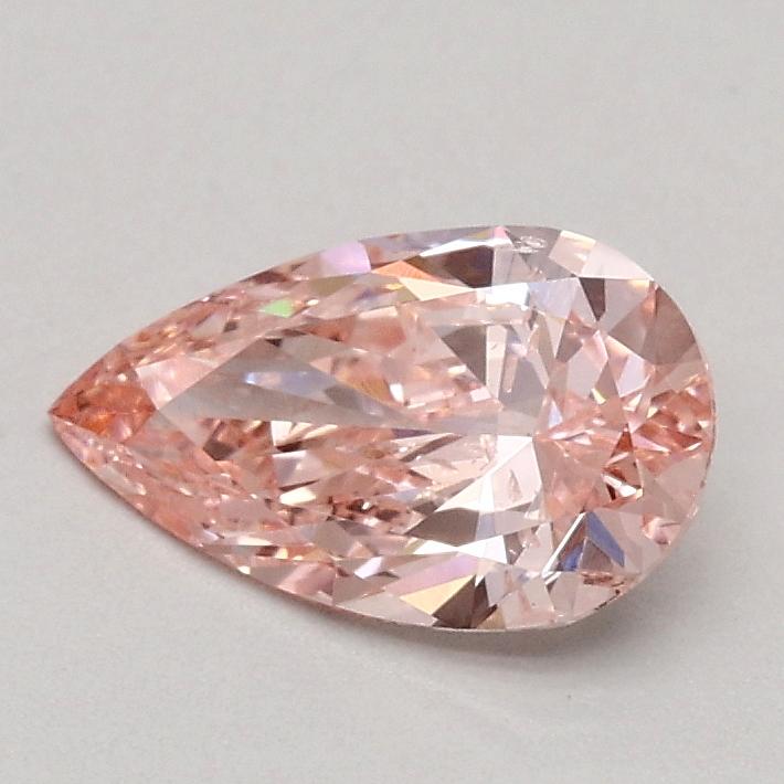 0.53 Ct. Fancy Intense Pink Pear Lab Grown Diamond