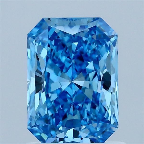 1.17 Ct. Fancy Vivid Blue Radiant Lab Grown Diamond