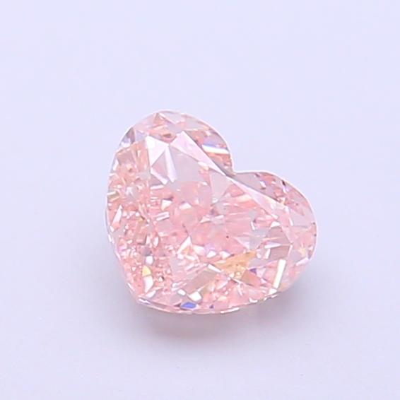 0.74 Ct. Fancy Intense  Pink Heart Lab Grown Diamond