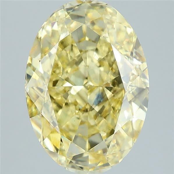 4.46 Ct. Fancy Yellow Oval Lab Grown Diamond