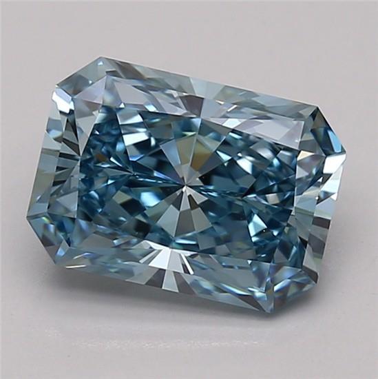 2.12 Ct. Fancy Vivid Blue Radiant Lab Grown Diamond