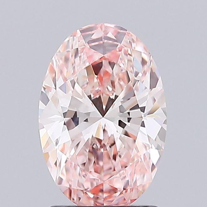 1.47 Ct. Fancy Intense Pink Oval Lab Grown Diamond