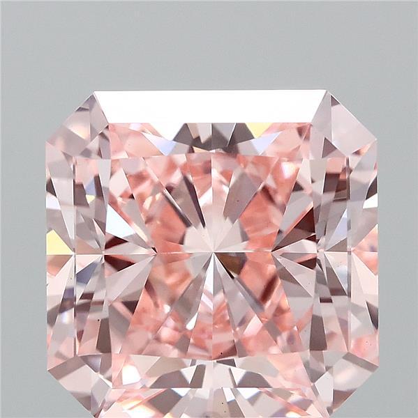 3.00 Ct. Fancy Vivid Pink Radiant Lab Grown Diamond